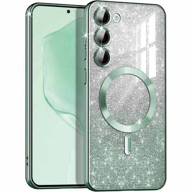 TPU чохол Delight case with MagSafe із захисними лінзами на камеру для Samsung Galaxy S23+, Зелений / Green