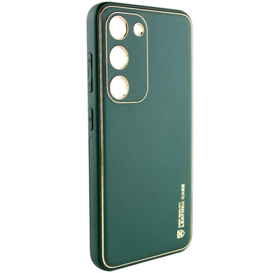 Шкіряний чохол Xshield для Samsung Galaxy S23, Зелений / Army green