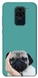 TPU чехол Doggy для Xiaomi Redmi Note 9 / Redmi 10X, Бирюзовый