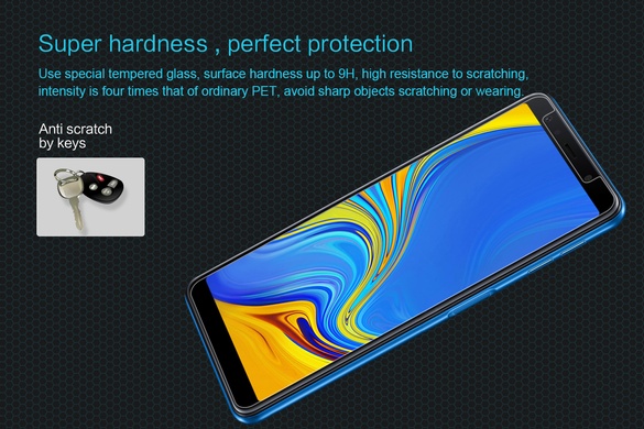 Защитное стекло Nillkin (H) для Samsung A750 Galaxy A7 (2018) Прозрачный