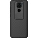 Карбоновая накладка Nillkin Camshield (шторка на камеру) для Xiaomi Redmi Note 9 / Redmi 10X Черный / Black