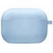 Силіконовий футляр з мікрофіброю для навушників Airpods 3, Блакитний / Lilac Blue