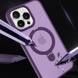 TPU+PC чехол Metal Buttons with MagSafe Colorful HQ Ring для Apple iPhone 14 Pro Max (6.7") Purple