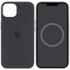 Чохол Silicone case (AAA) full with Magsafe and Animation для Apple iPhone 15 Pro (6.1"), Чорний / Black