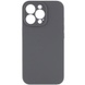 Чохол Silicone Case Full Camera Protective (AA) NO LOGO для Apple iPhone 15 Pro Max (6.7"), Серый / Dark Gray
