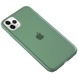 Силиконовый матовый полупрозрачный чехол для Apple iPhone 11 Pro Max (6.5") Зеленый / Pine green