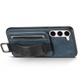 Кожаный чехол Wallet case and straps для Samsung Galaxy S24 Синий / Blue