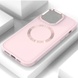 TPU чехол Bonbon Metal Style with MagSafe для Apple iPhone 14 (6.1") Розовый / Light Pink