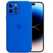 Чехол Silicone Case Full Camera Protective (AA) для Apple iPhone 14 Pro Max (6.7") Синий / Capri Blue
