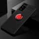 TPU чехол Deen ColorRing под магнитный держатель (opp) для Samsung Galaxy Note 20 Черный / Красный