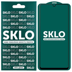 Защитное стекло SKLO 5D (full glue) для Samsung Galaxy A42 5G Черный