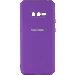 Чехол Silicone Cover My Color Full Camera (A) для Samsung Galaxy S10e Фиолетовый / Purple