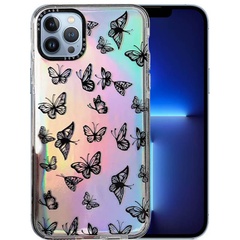 TPU чехол Aurora Butterfly для Apple iPhone 12 Pro / 12 (6.1") Черный