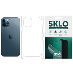Защитная гидрогелевая пленка SKLO (тыл+грани) для Apple iPhone 12 mini (5.4") Прозрачный