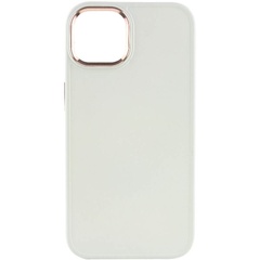 TPU чехол Bonbon Metal Style для Apple iPhone 13 (6.1") Белый / White