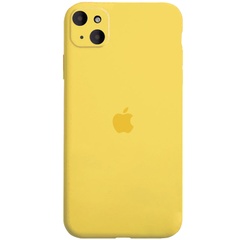 Чехол Silicone Case Full Camera Protective (AA) для Apple iPhone 14 Plus (6.7") Желтый / Yellow
