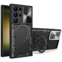 Удароміцний чохол Bracket case with Magnetic для Samsung Galaxy S23 Ultra, Black