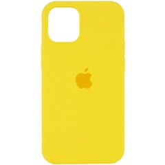 Чехол Silicone Case Full Protective (AA) для Apple iPhone 14 Pro Max (6.7") Желтый / Neon Yellow