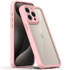 TPU чехол Transparent + Colour 1,5mm для Apple iPhone 14 Pro Max (6.7") Pink