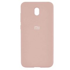 Чехол Silicone Cover Full Protective (AA) для Xiaomi Redmi 8a Розовый / Pink Sand