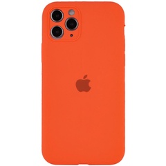 Чехол Silicone Case Full Camera Protective (AA) для Apple iPhone 12 Pro Max (6.7") Оранжевый / Kumquat