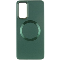 TPU чехол Bonbon Metal Style with MagSafe для Samsung Galaxy S24+ Зеленый / Army Green