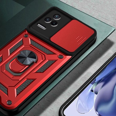 Удароміцний чохол Camshield Serge Ring для Xiaomi Poco F4, Червоний