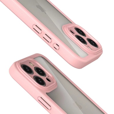 TPU чехол Transparent + Colour 1,5mm для Apple iPhone 14 Pro Max (6.7") Pink