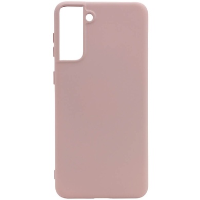 Чехол Silicone Cover Full without Logo (A) для Samsung Galaxy S21 Розовый / Pink Sand