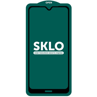 Захисне скло SKLO 5D (тех.пак) для Xiaomi Redmi Note 8T, Чорний