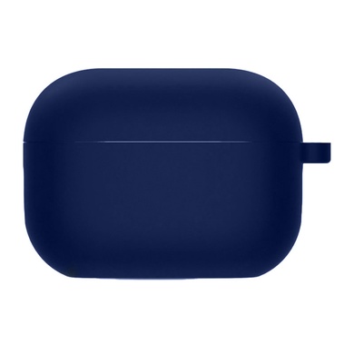Силиконовый футляр с микрофиброй для наушников Airpods Pro Темно-синий / Midnight blue