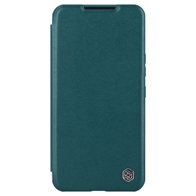 Кожаный чехол (книжка) Nillkin Qin Pro Plain Camshield для Samsung Galaxy S22 Зеленый