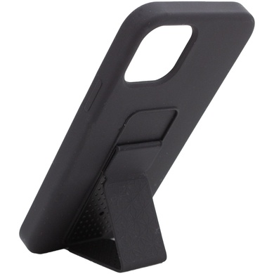 Чехол Silicone Case Hand Holder для Apple iPhone 12 Pro Max (6.7") Черный / Black