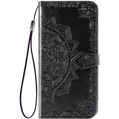 Кожаный чехол (книжка) Art Case с визитницей для Samsung Galaxy A12 / M12 Черный