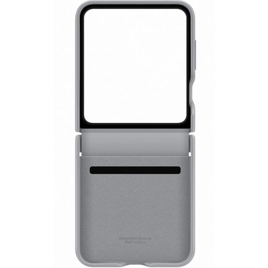 Шкіряний чохол Leather Case (AAA) для Samsung Galaxy Z Flip6, gray