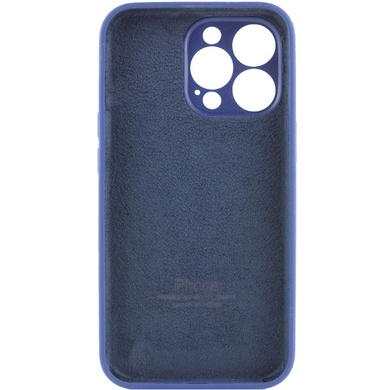 Чехол Silicone Case Full Camera Protective (AA) для Apple iPhone 14 Pro Max (6.7") Синий / Deep navy