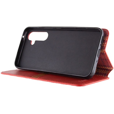 Кожаный чехол книжка GETMAN Cubic (PU) для Samsung Galaxy M34 5G Красный