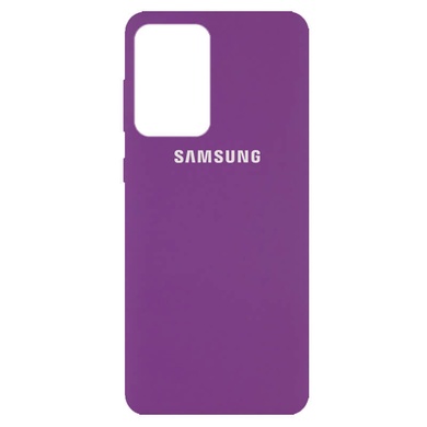 Чехол Silicone Cover Full Protective (AA) для Samsung Galaxy A52 4G / A52 5G / A52s Фиолетовый / Grape