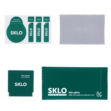 Защитное стекло SKLO 3D (full glue) для Samsung Galaxy A05 Черный