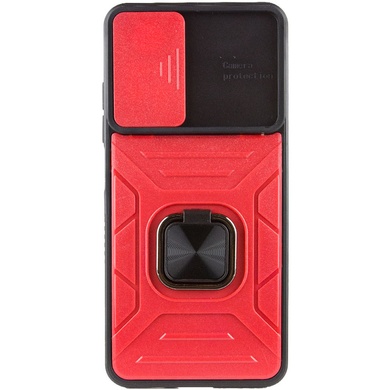 Ударопрочный чехол Camshield Flash Ring для Xiaomi Redmi Note 11 (Global) / Note 11S Красный
