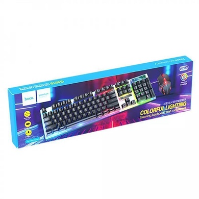 Игровая клавиатура + мышь Hoco GM18 Luminous Black