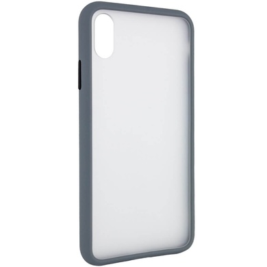 TPU+PC чехол LikGus Maxshield для Apple iPhone XS Max (6.5") Серый