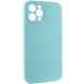 Чехол Silicone Case Full Camera Protective (AA) NO LOGO для Apple iPhone 12 Pro (6.1") Бирюзовый / Marine Green