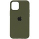 Чехол Silicone Case Full Protective (AA) для Apple iPhone 13 (6.1") Зеленый / Dark Olive