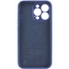 Чехол Silicone Case Full Camera Protective (AA) для Apple iPhone 14 Pro Max (6.7") Синий / Deep navy