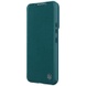 Шкіряний чохол (книжка) Nillkin Qin Pro Plain Camshield для Samsung Galaxy S22, Зелений