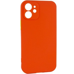 Чехол TPU Square Full Camera для Apple iPhone 12 mini (5.4") Оранжевый