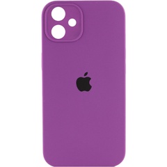 Чохол Silicone Case Square Full Camera Protective (AA) для Apple iPhone 11 (6.1 "), Фіолетовий / Grape