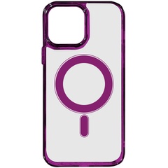 Чохол TPU Iris with MagSafe для Apple iPhone 14 (6.1"), Бордовий