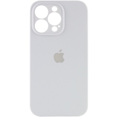 Чохол Silicone Case Full Camera Protective (AA) для Apple iPhone 15 Pro (6.1"), Білий / White